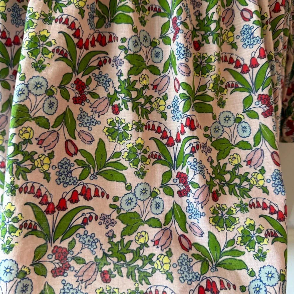 Girls Mini Boden Wildflower Tiered Dress - Picture 2 of 7